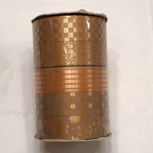VINTAGE gold metallic gift wrap ribbon NWT
